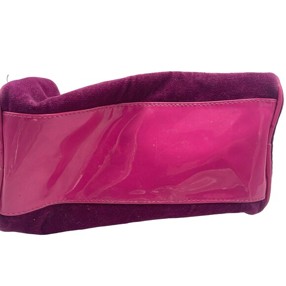 Victoria Secret Love Spell Handbag PINK Faux Suede Cosmetic Bag Zip Closure - Picture 10 of 16